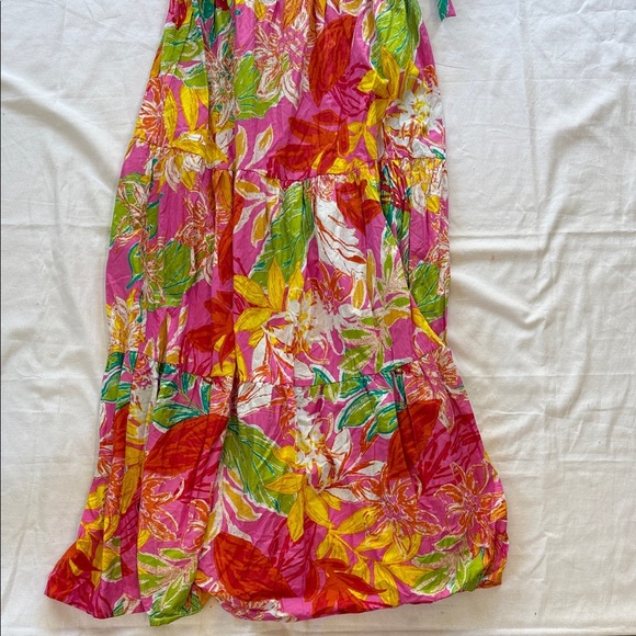 Flying Tomato Colorful Floral Maxi Sundress with Tie Straps - Picture 5 of 6